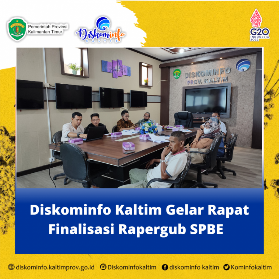 Diskominfo Kaltim Gelar Rapat Finalisasi Rapergub SPBE