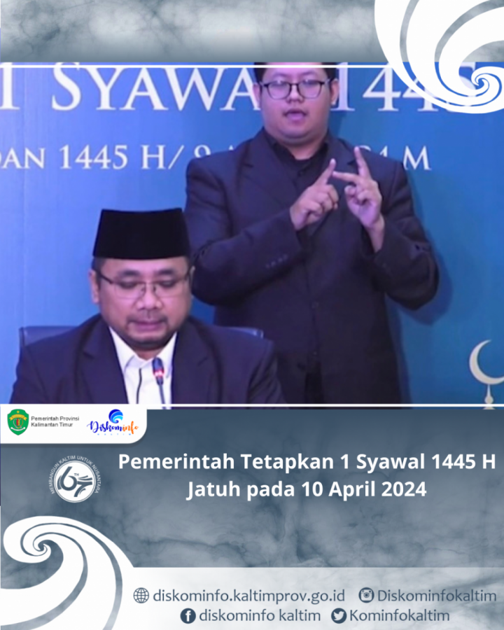 Pemerintah Tetapkan 1 Syawal 1445 H Jatuh pada 10 April 2024