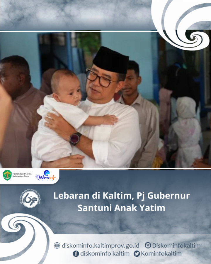 Lebaran di Kaltim, Pj Gubernur Santuni Anak Yatim