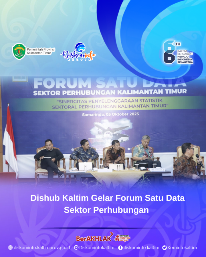 Dishub Kaltim Gelar Forum Satu Data Sektor Perhubungan  