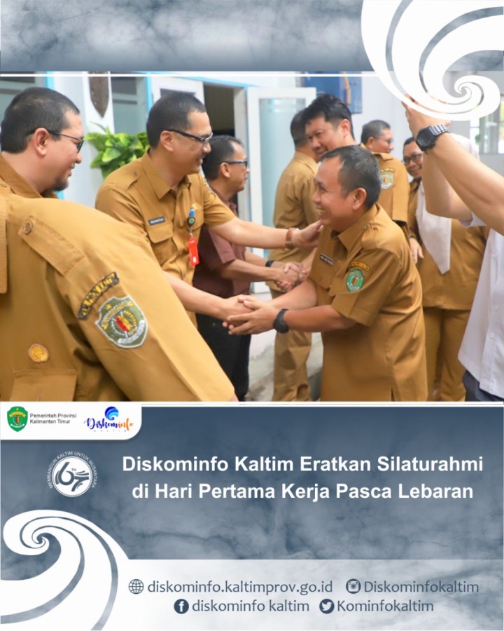 Diskominfo Kaltim Eratkan Silaturahmi di Hari Pertama Kerja Pasca Lebaran