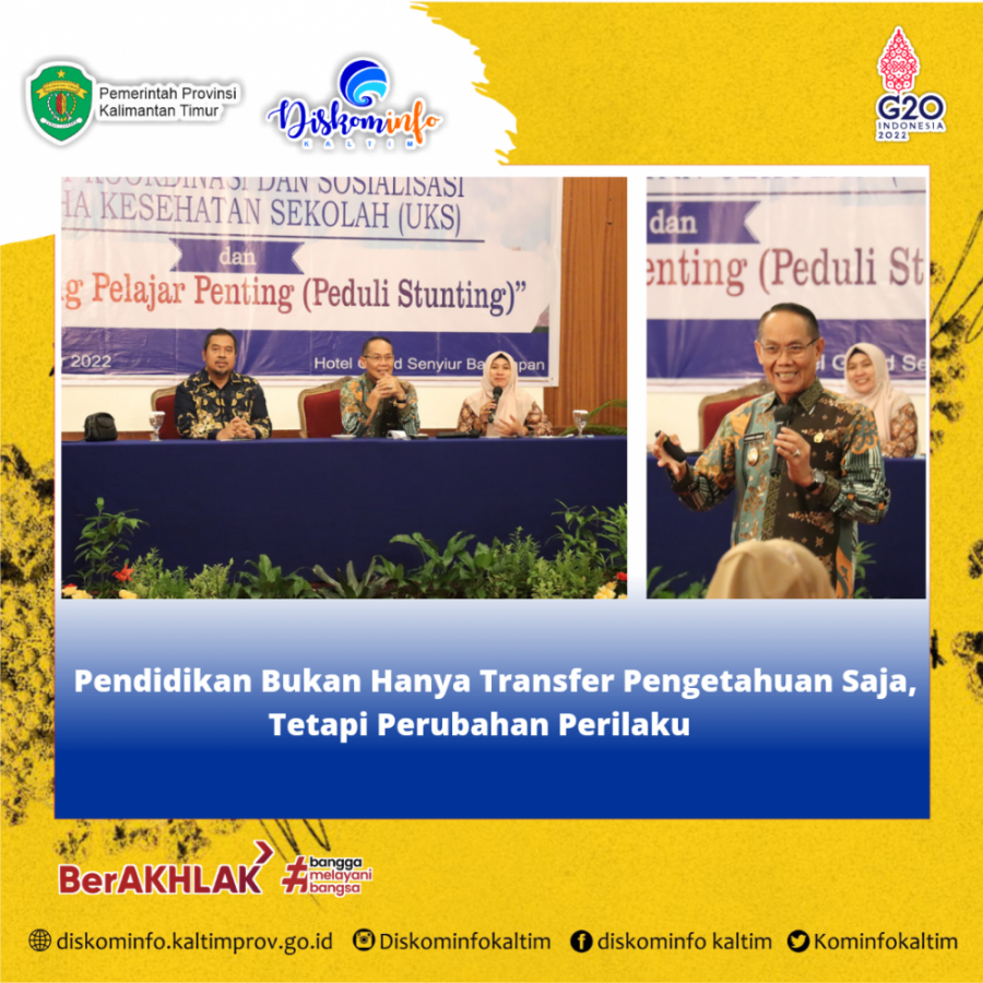 Pendidikan Bukan Hanya Transfer Pengetahuan Saja, Tetapi Perubahan Perilaku