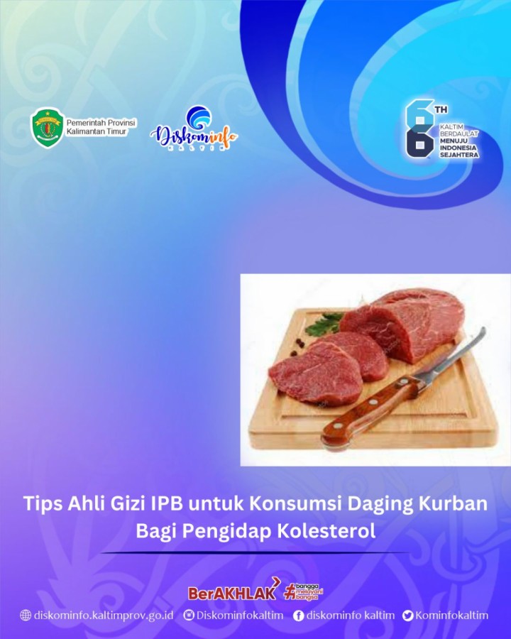 Tips Ahli Gizi IPB untuk Konsumsi Daging Kurban Bagi Pengidap Kolesterol