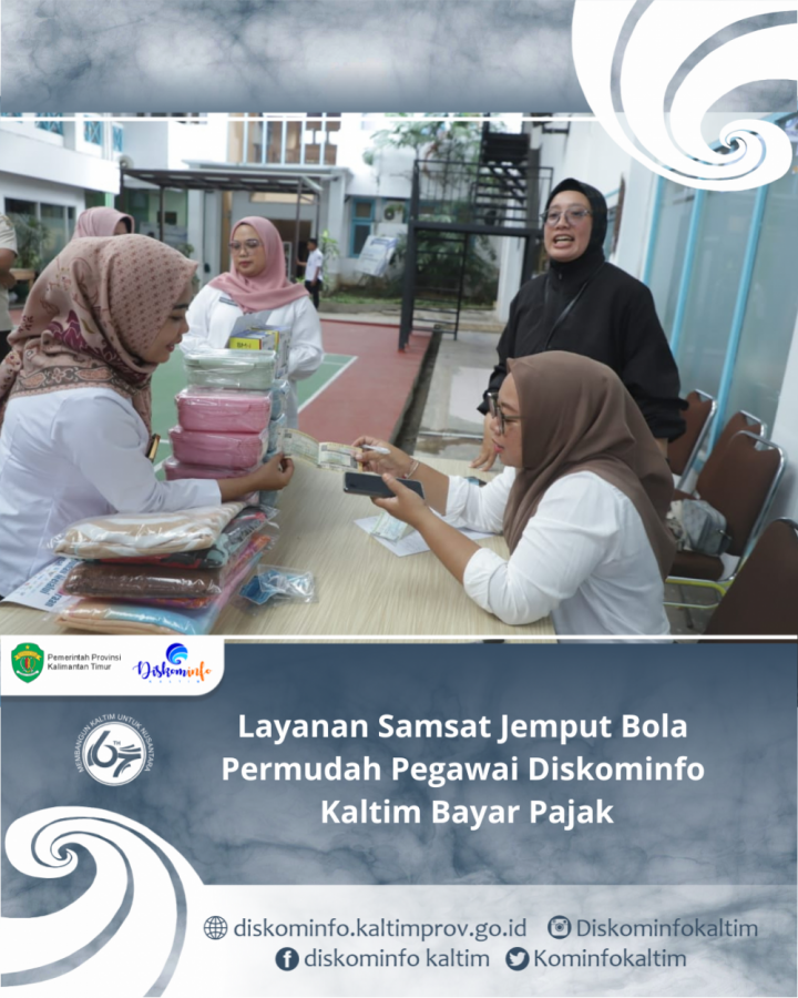 Layanan Samsat Jemput Bola Permudah Pegawai Diskominfo Kaltim Bayar Pajak