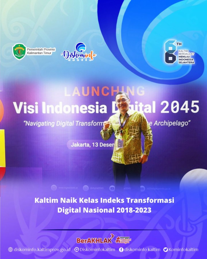 Kaltim Naik Kelas Indeks Transformasi Digital Nasional 2018-2023