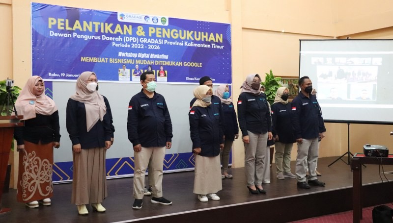 Pengurus DPD Gradasi Kaltim Resmi Dilantik