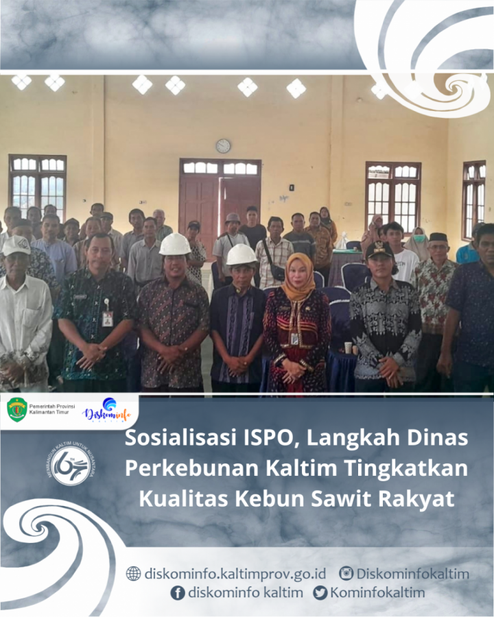 Sosialisasi ISPO, Langkah Dinas Perkebunan Kaltim Tingkatkan Kualitas Kebun Sawit Rakyat