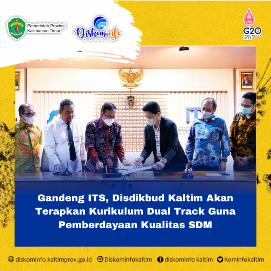 Gandeng ITS, Disdikbud Kaltim Akan Terapkan Kurikulum Dual Track Guna Pemberdayaan Kualitas SDM