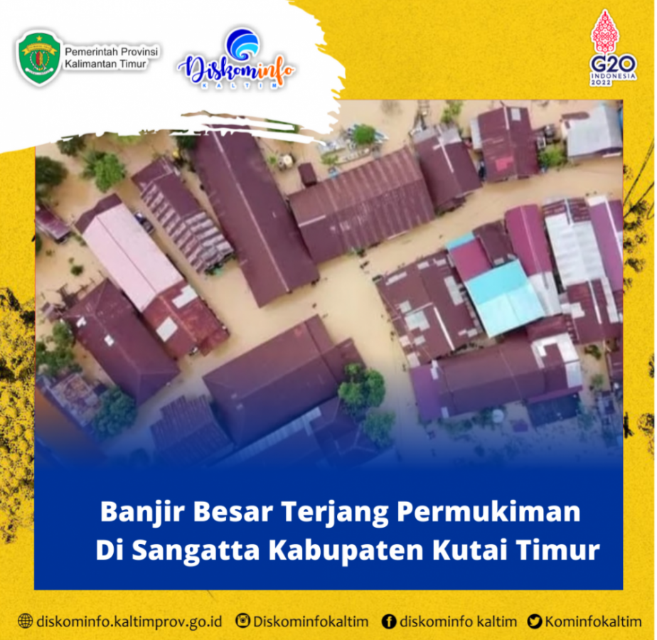 Banjir Besar Terjang Permukiman di Sangatta Kabupaten Kutai Timur