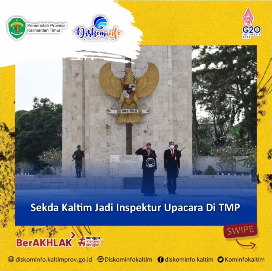 Sekda Kaltim Jadi Inspektur Upacara Di TMP