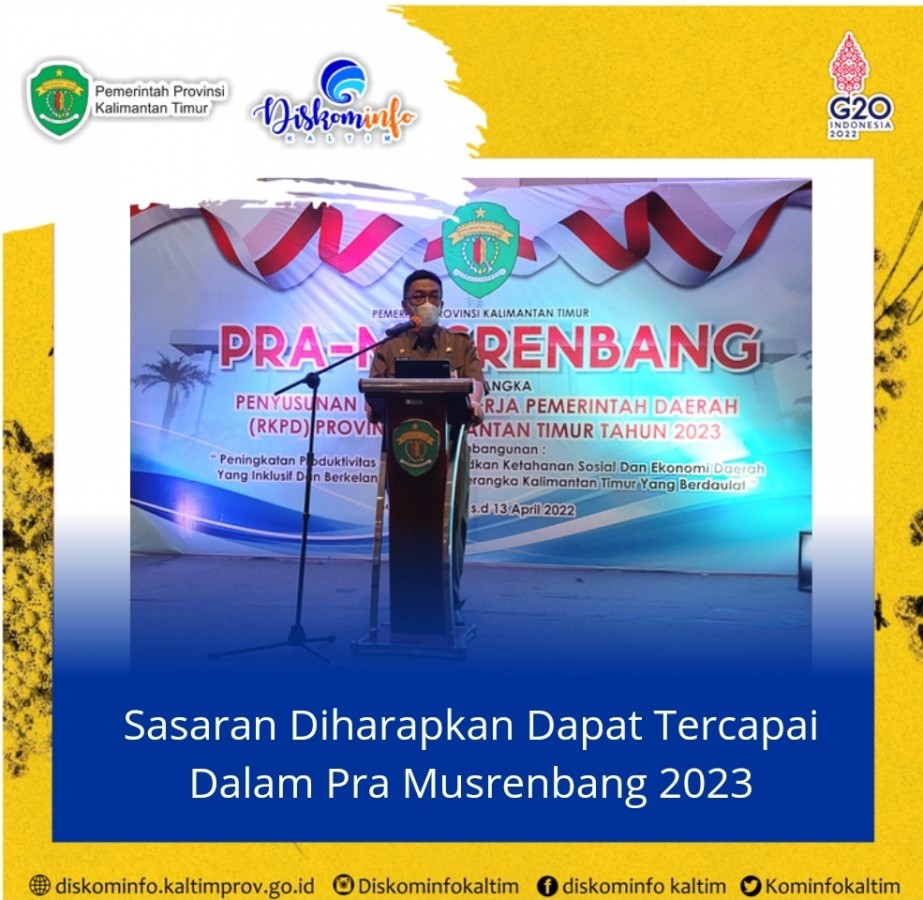 Sasaran Diharapkan Dapat Tercapai Dalam Pra Musrenbang 2023