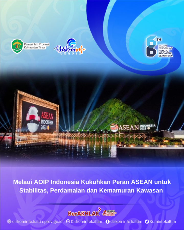 Melaui AOIP Indonesia Kukuhkan Peran ASEAN untuk Stabilitas, Perdamaian dan Kemamuran Kawasan