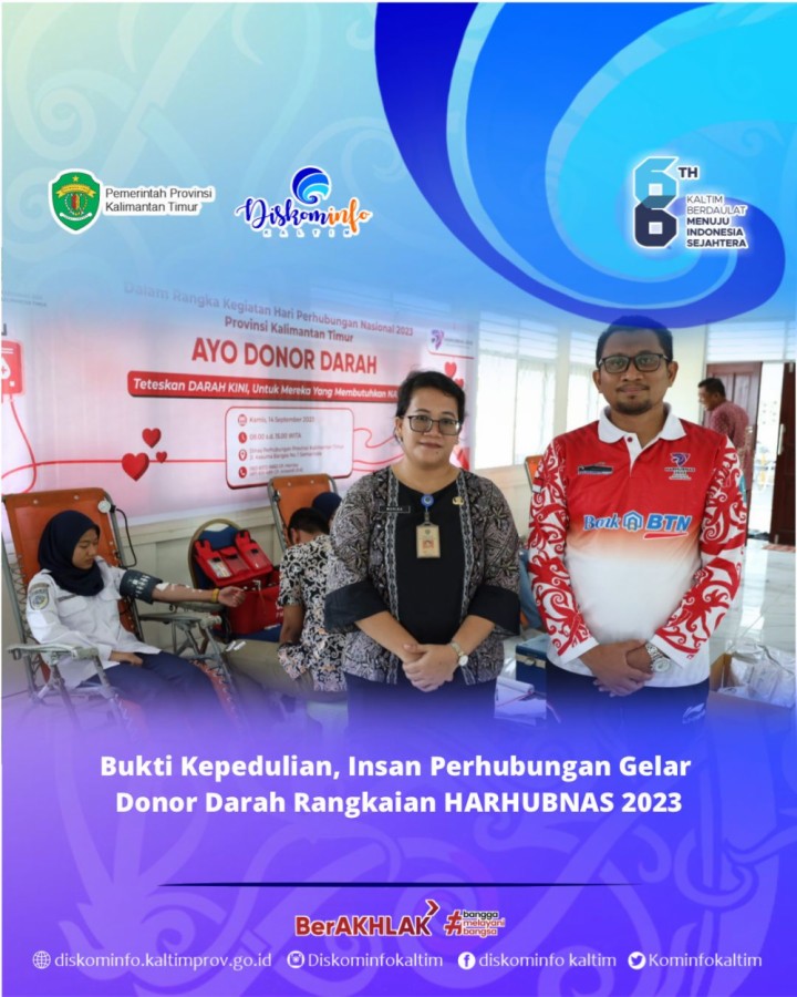 Bukti Kepedulian, Insan Perhubungan Gelar Donor Darah Rangkaian HARHUBNAS 2023