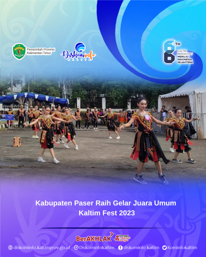 Kabupaten Paser Raih Gelar Juara Umum Kaltim Fest 2023