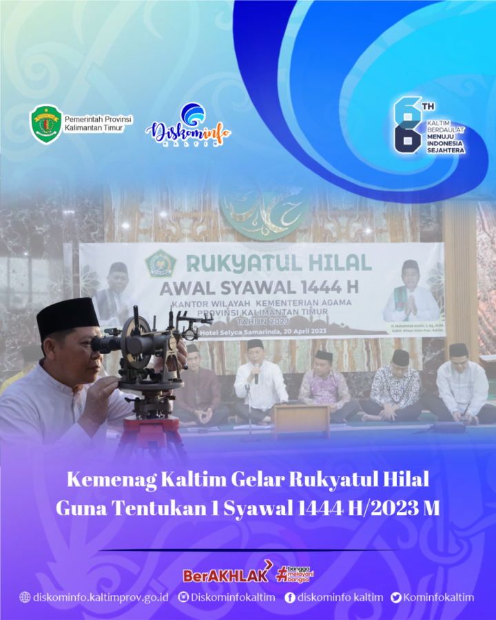 Kemenag Kaltim Gelar Rukyatul Hilal Guna Tentukan 1 Syawal 1444 H/2023 M