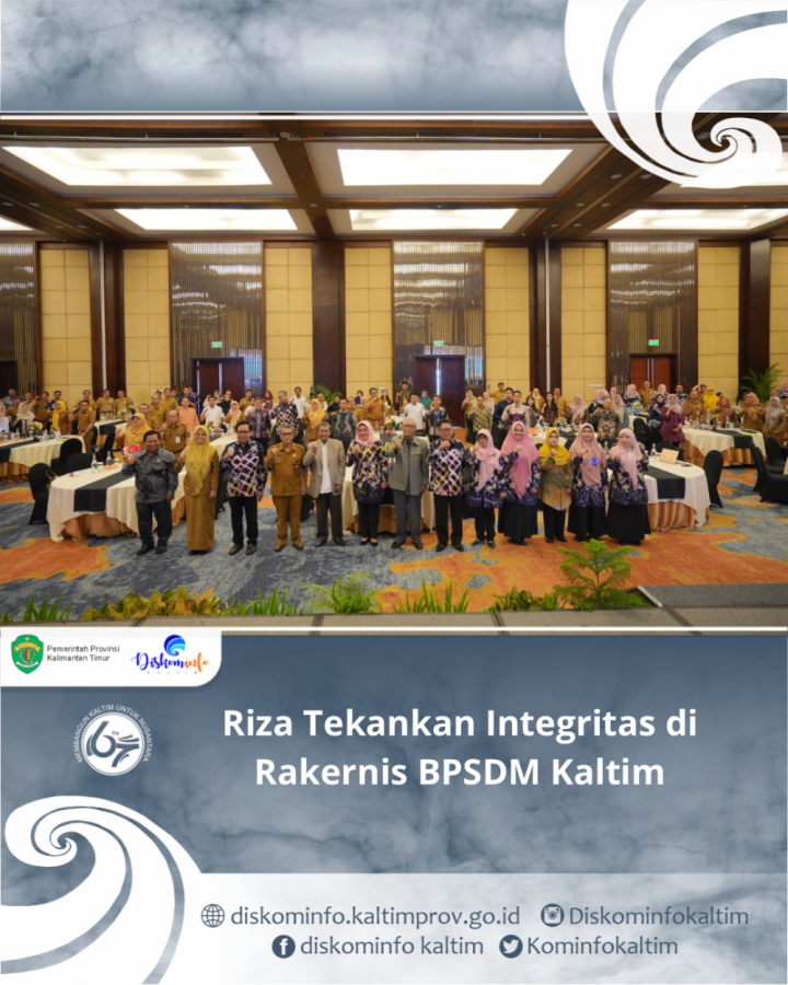 Riza Tekankan Integritas di Rakernis BPSDM Kaltim