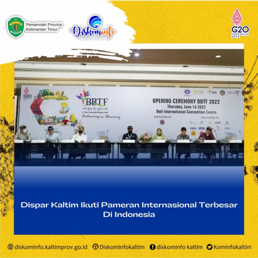 Dispar Kaltim Ikuti Pameran Internasional  Terbesar di Indonesia