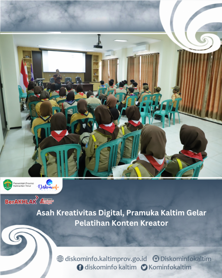 Asah Kreativitas Digital, Pramuka Kaltim Gelar Pelatihan Konten Kreator