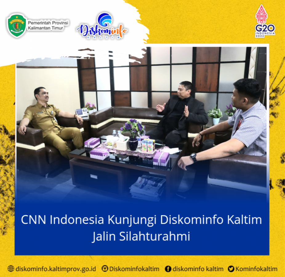 CNN Indonesia Kunjungi Diskominfo Kaltim Jalin Silahturahmi