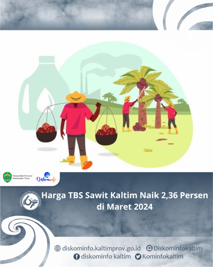 Harga TBS Sawit Kaltim Naik 2,36 Persen di Maret 2024