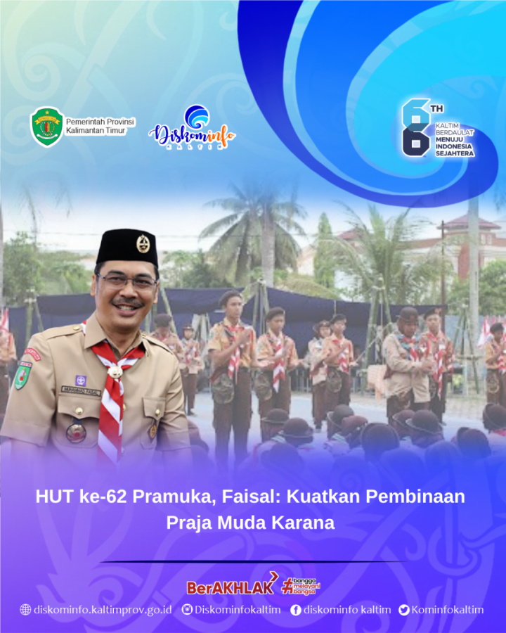 HUT ke-62 Pramuka, Faisal: Kuatkan Pembinaan Praja Muda Karana