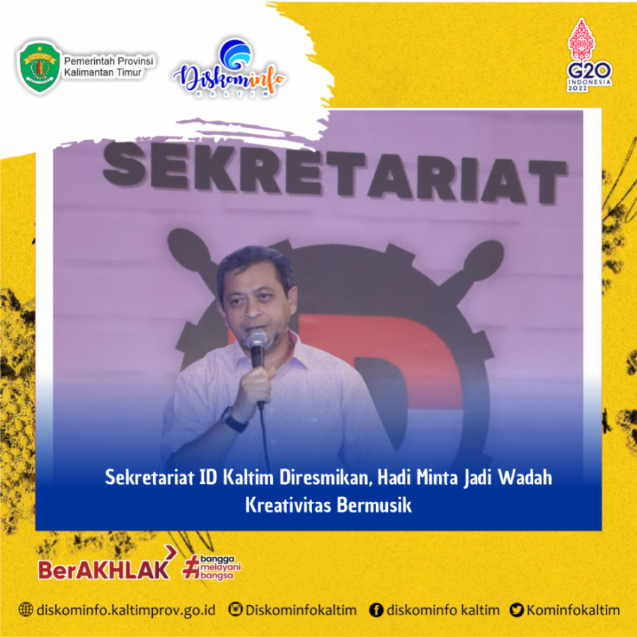 Sekretariat ID Kaltim Diresmikan, Hadi Minta Jadi Wadah Kreatifitas Bermusik