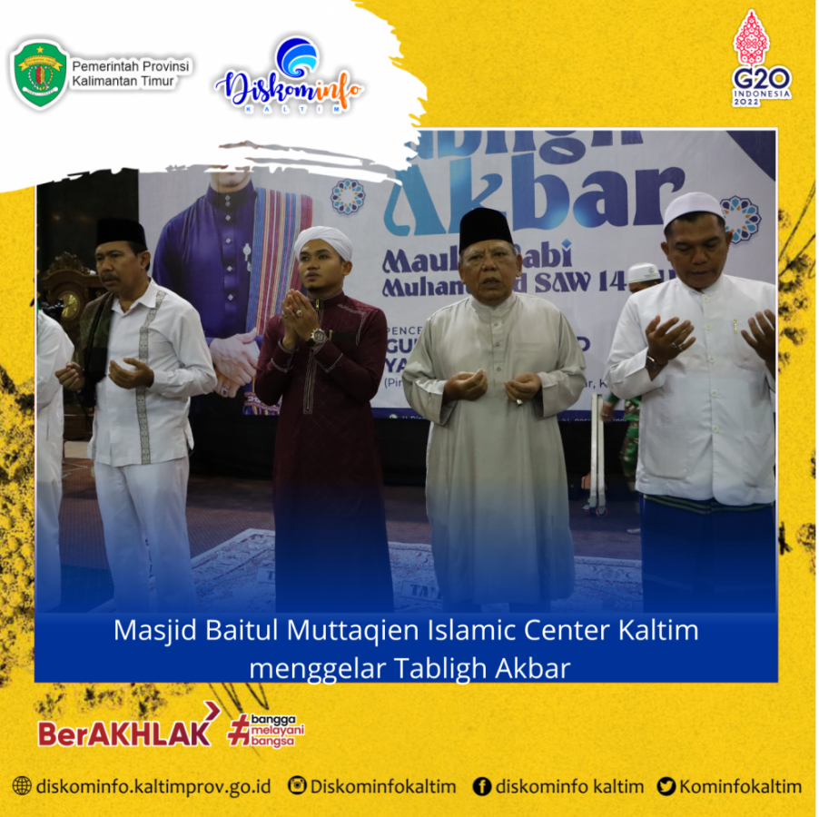 Masjid Baitul Muttaqien Islamic Center Kaltim menggelar Tabligh Akbar