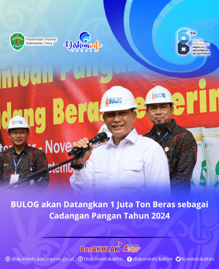 BULOG akan Datangkan 1 Juta Ton Beras sebagai Cadangan Pangan Tahun 2024