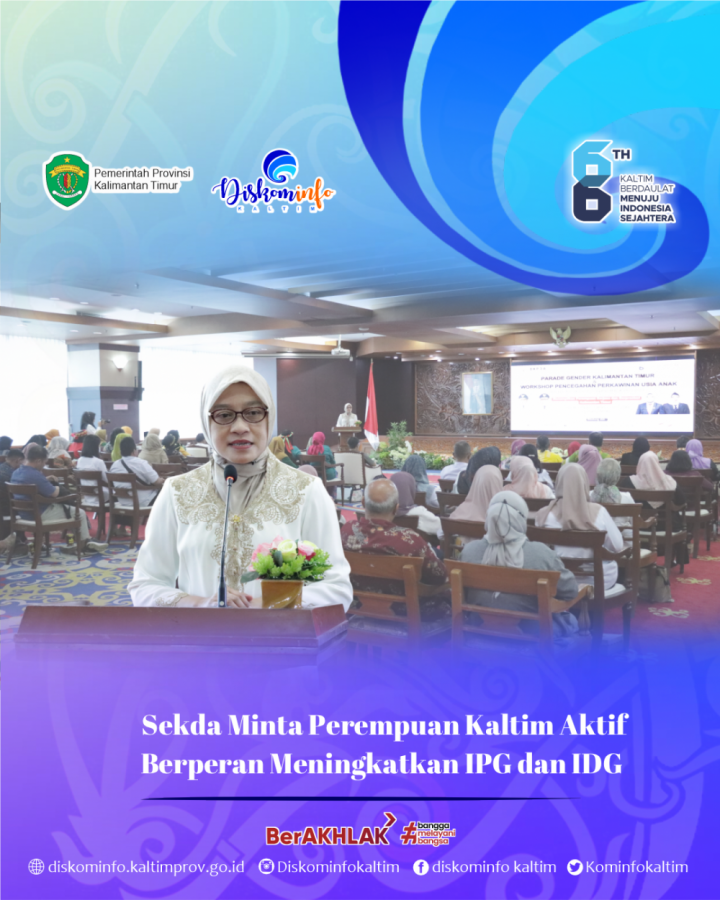 Sekda Minta Perempuan Kaltim Aktif Berperan Meningkatkan IPG dan IDG