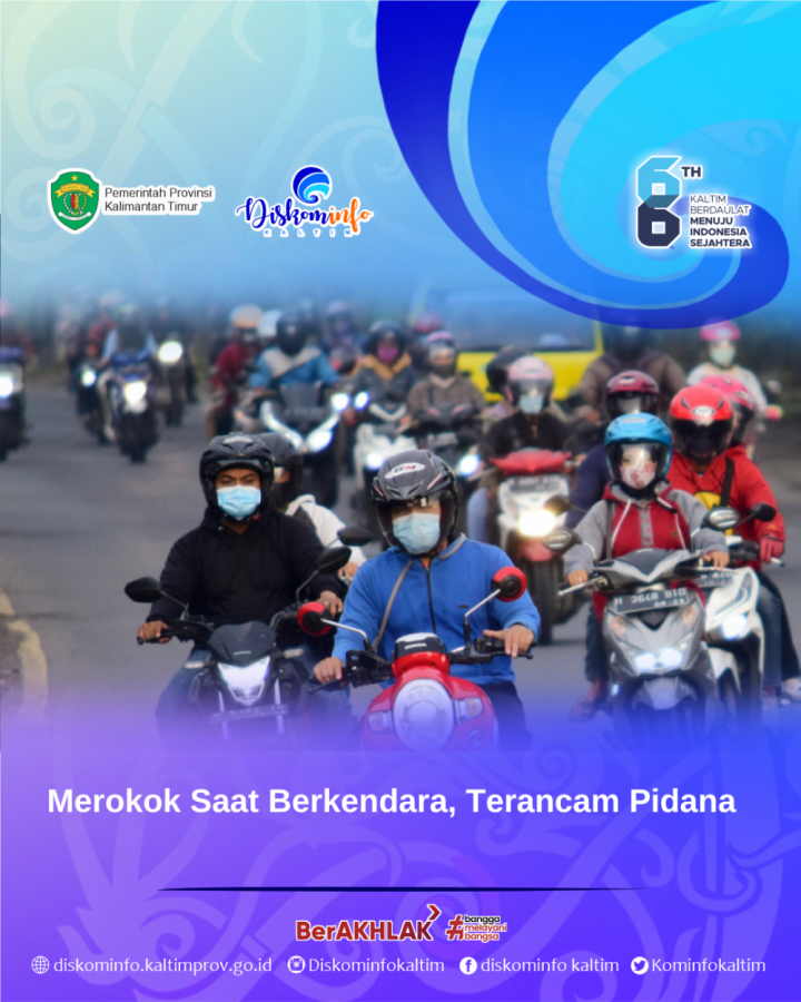 Merokok Saat Berkendara, Terancam Pidana  