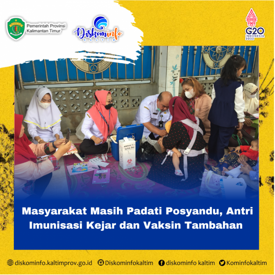 Masyarakat Masih Padati Posyandu, Antri Imunisasi Kejar dan Vaksin Tambahan