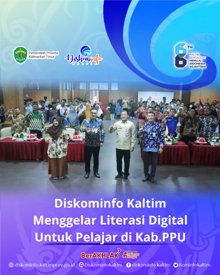 Diskominfo Kaltim Menggelar Literasi Digital Untuk Pelajar di PPU