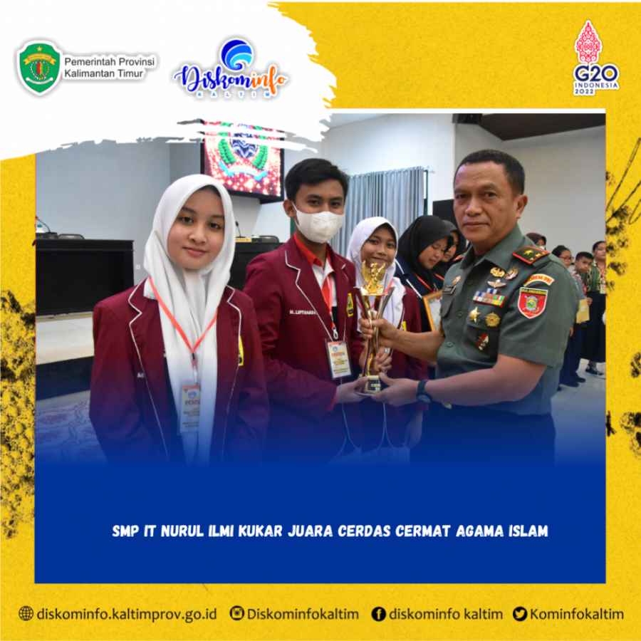 SMP IT Nurul Ilmi Kukar Juara Cerdas Cermat Agama Islam