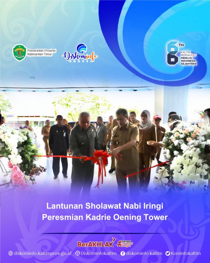 Lantunan Sholawat Nabi Iringi Peresmian Kadrie Oening Tower