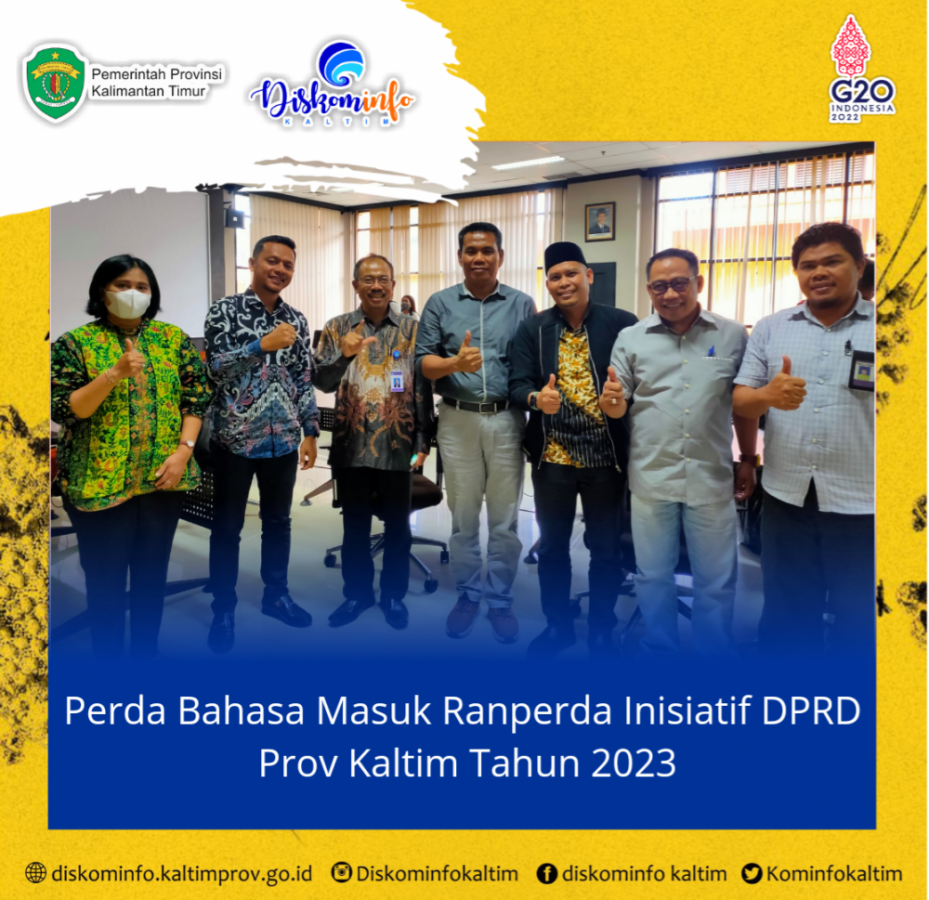 Perda Bahasa Masuk Ranperda Inisiatif DPRD Prov Kaltim Tahun 2023