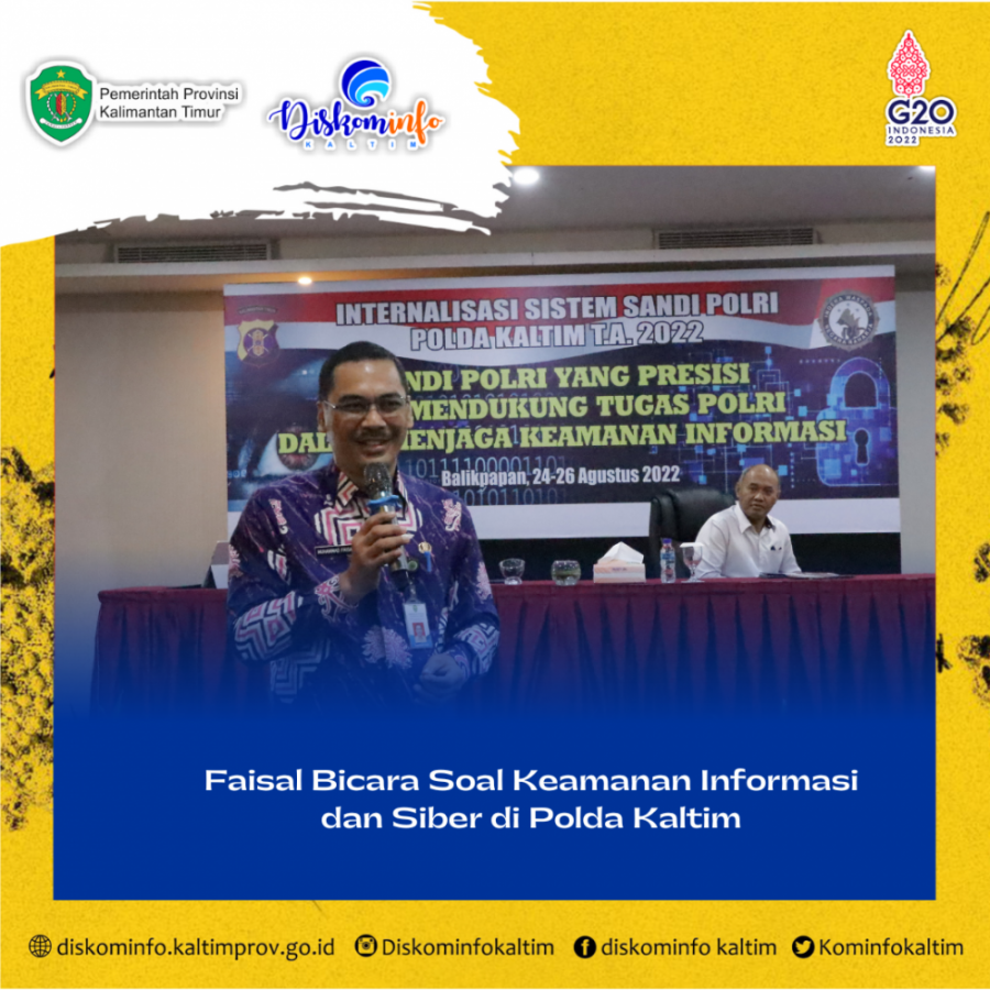 Faisal Bicara Soal Keamanan Informasi dan Siber di Polda Kaltim