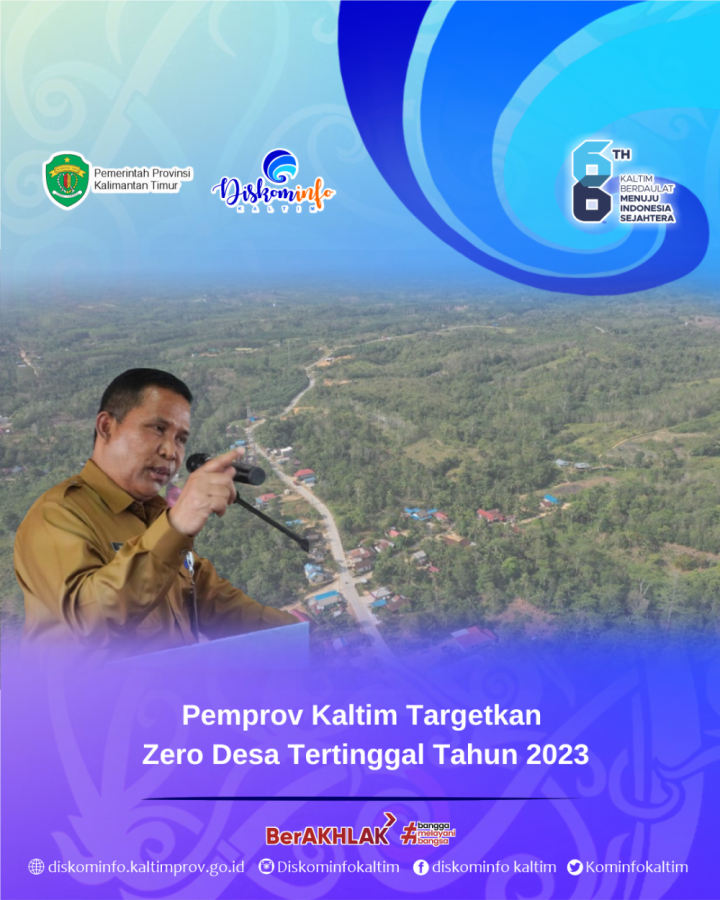 Pemprov Kaltim Targetkan Zero Desa Tertinggal Tahun 2023