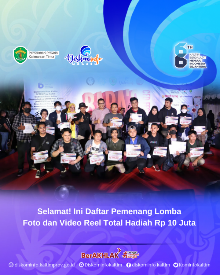 Selamat! Ini Daftar Pemenang Lomba Foto dan Video Reel Total Hadiah Rp 10 Juta