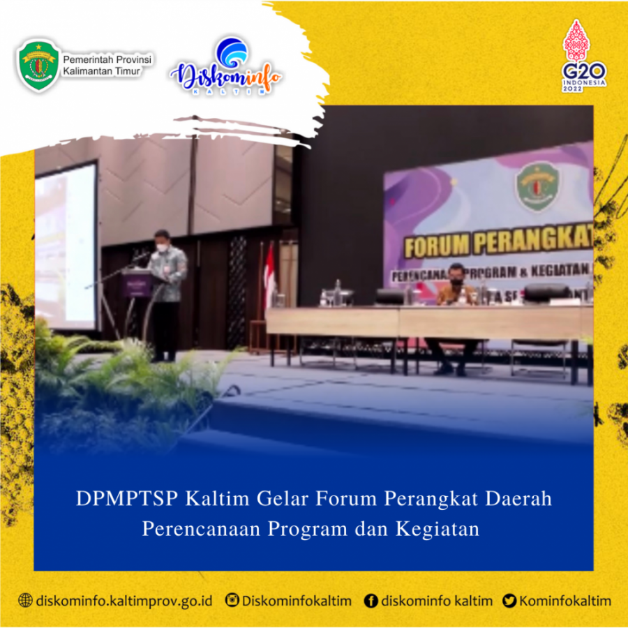 DPMPTSP Kaltim Gelar Forum Perangkat Daerah Perencanaan Program dan Kegiatan