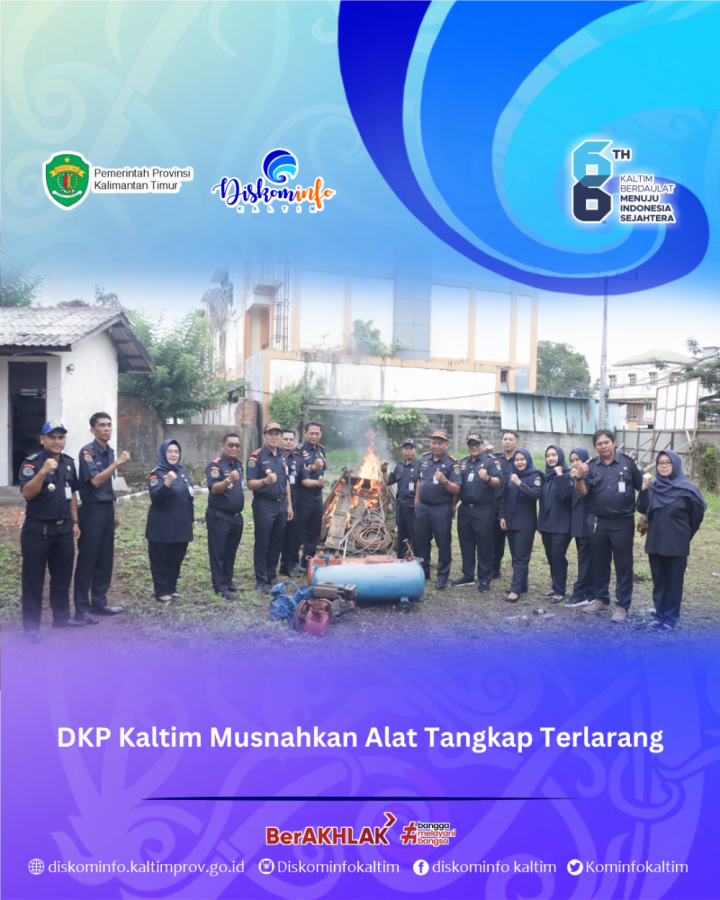 DKP Kaltim Musnahkan Alat Tangkap Terlarang