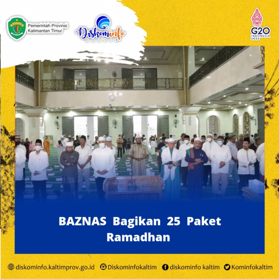 Baznas Kaltim Bagikan 25 Paket Ramadhan