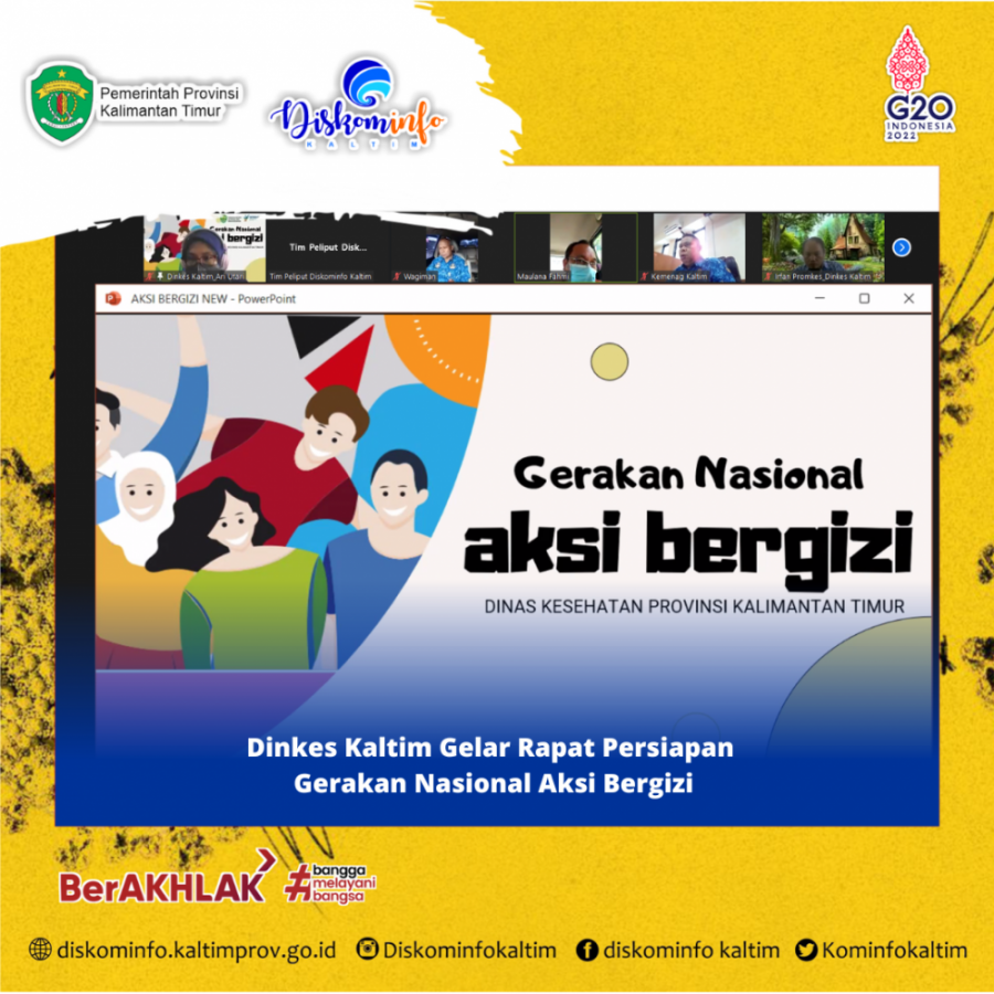 Dinkes Kaltim Gelar Rapat Persiapan  Gerakan Nasional Aksi Bergizi