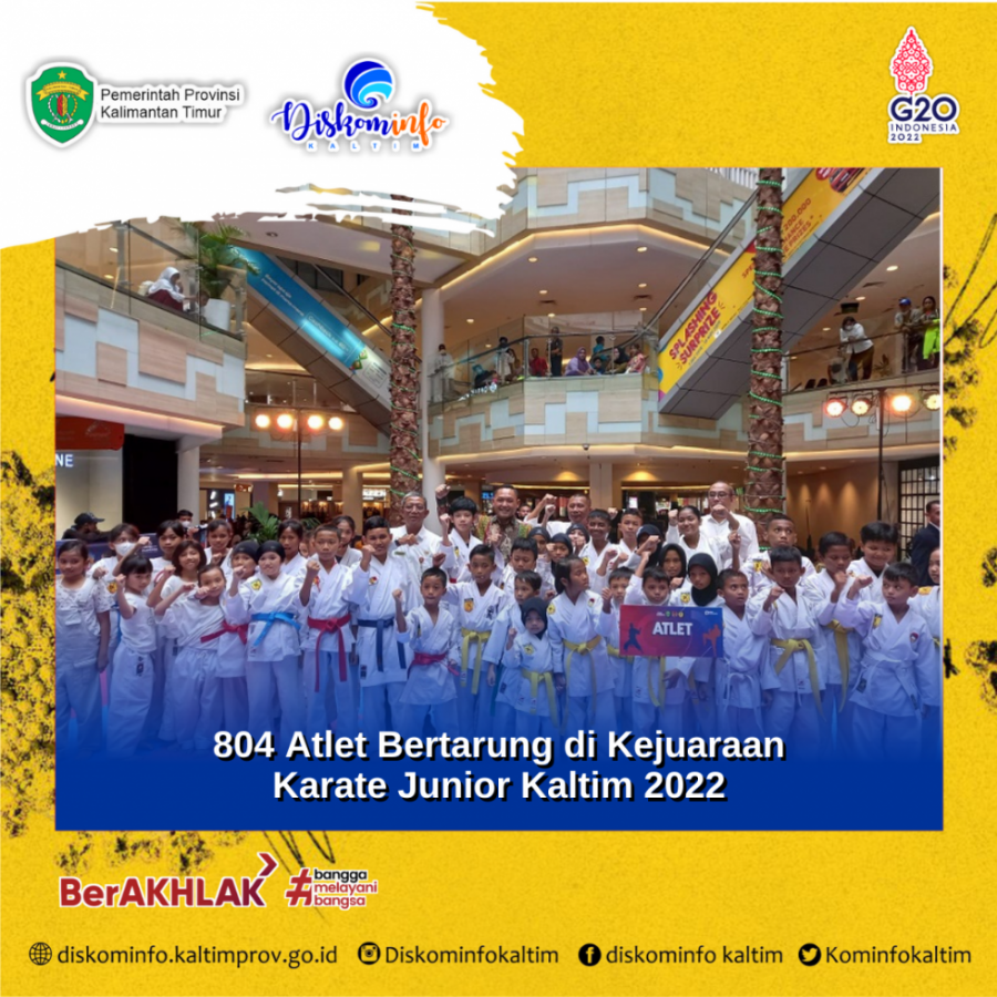 804 Atlet Bertarung di Kejuaraan Karate Junior Kaltim 2022