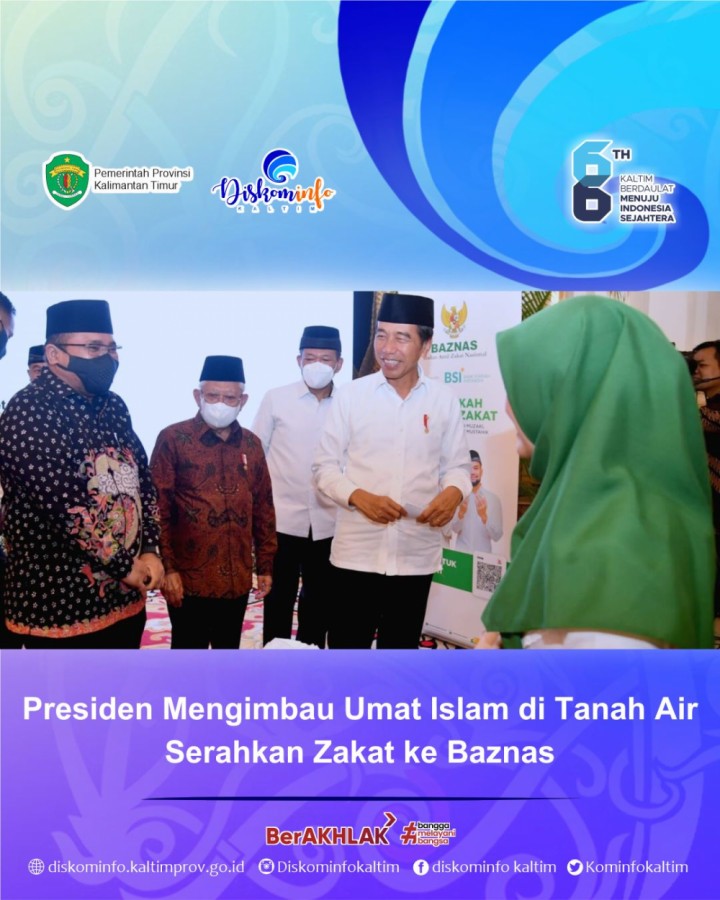 Presiden Mengimbau Umat Islam di Tanah Air Serahkan Zakat ke Baznas