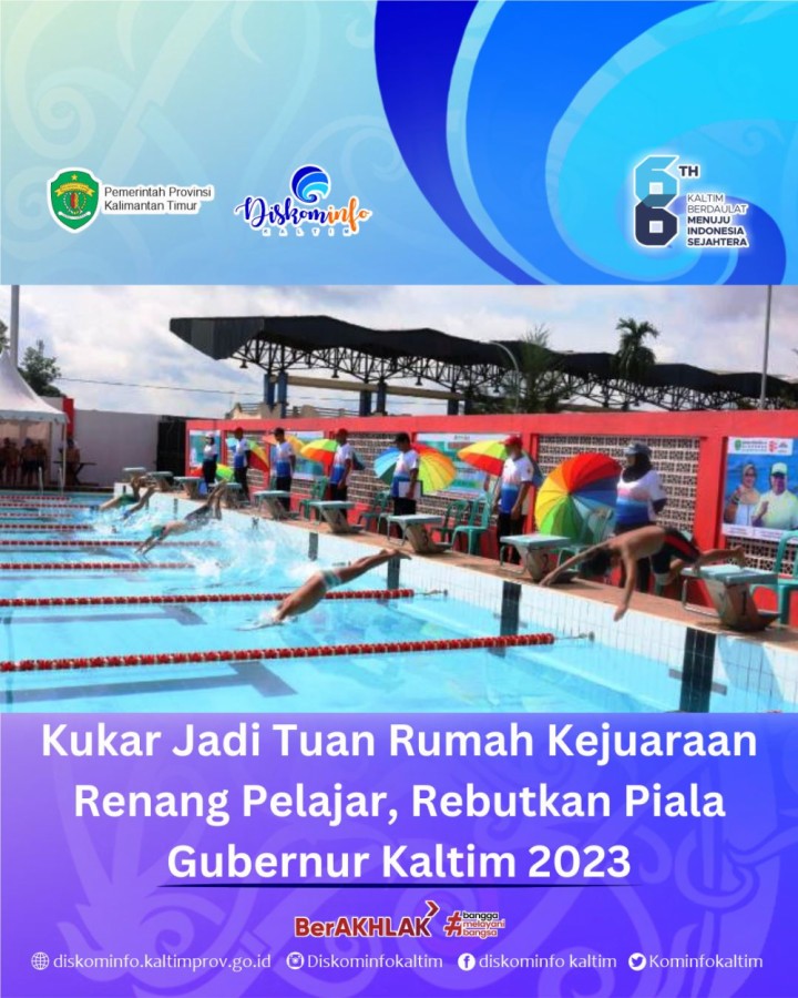 Kukar Jadi Tuan Rumah Kejuaraan Renang Pelajar, Rebutkan Piala Gubernur Kaltim 2023