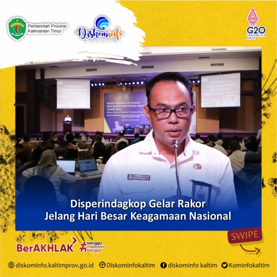 Disperindagkop Gelar Rakor Jelang Hari Besar Keagamaan Nasional