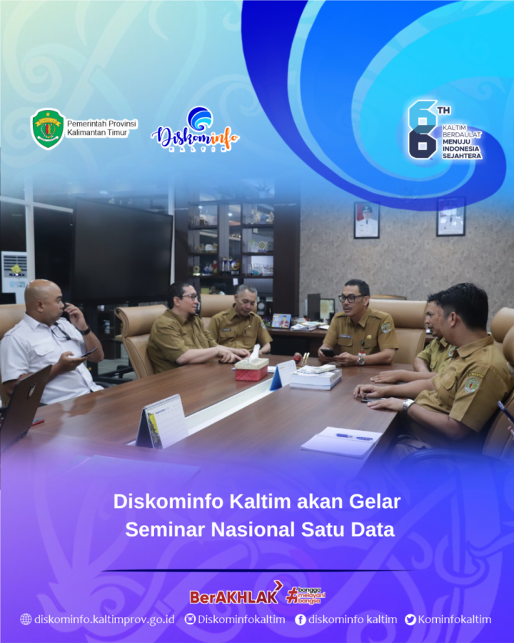 Diskominfo Kaltim akan Gelar Seminar Nasional Satu Data