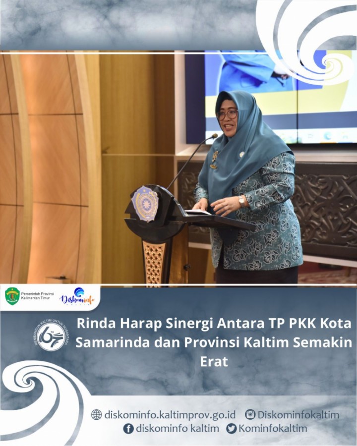 Rinda Harap Sinergi Antara TP PKK Kota Samarinda dan Provinsi Kaltim Semakin Erat