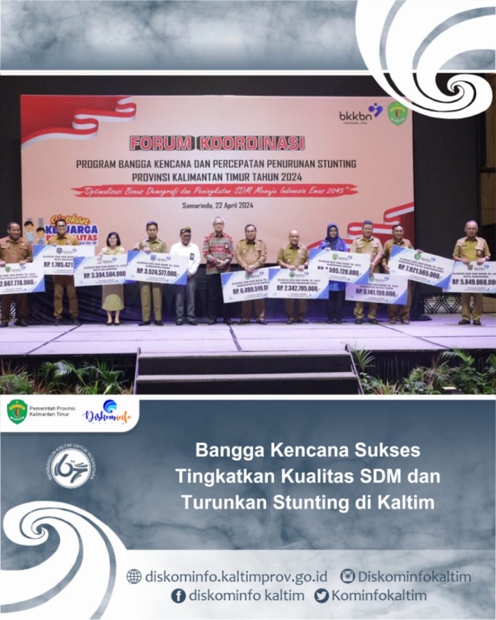 Bangga Kencana Sukses Tingkatkan Kualitas SDM dan Turunkan Stunting di Kaltim