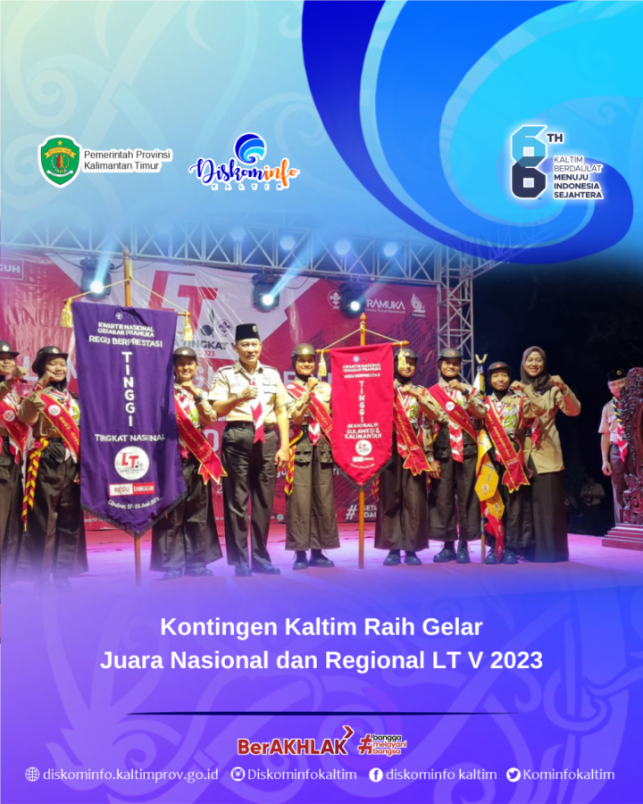 Kontingen Kaltim Raih Gelar Juara Nasional dan Regional LT V 2023 